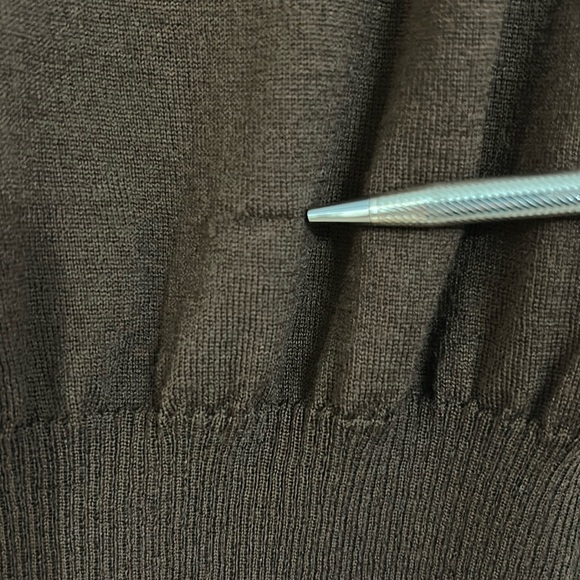 authentic GUCCI knit sleeveless tank top sweater v neck brown size Large - Picture 8 of 9